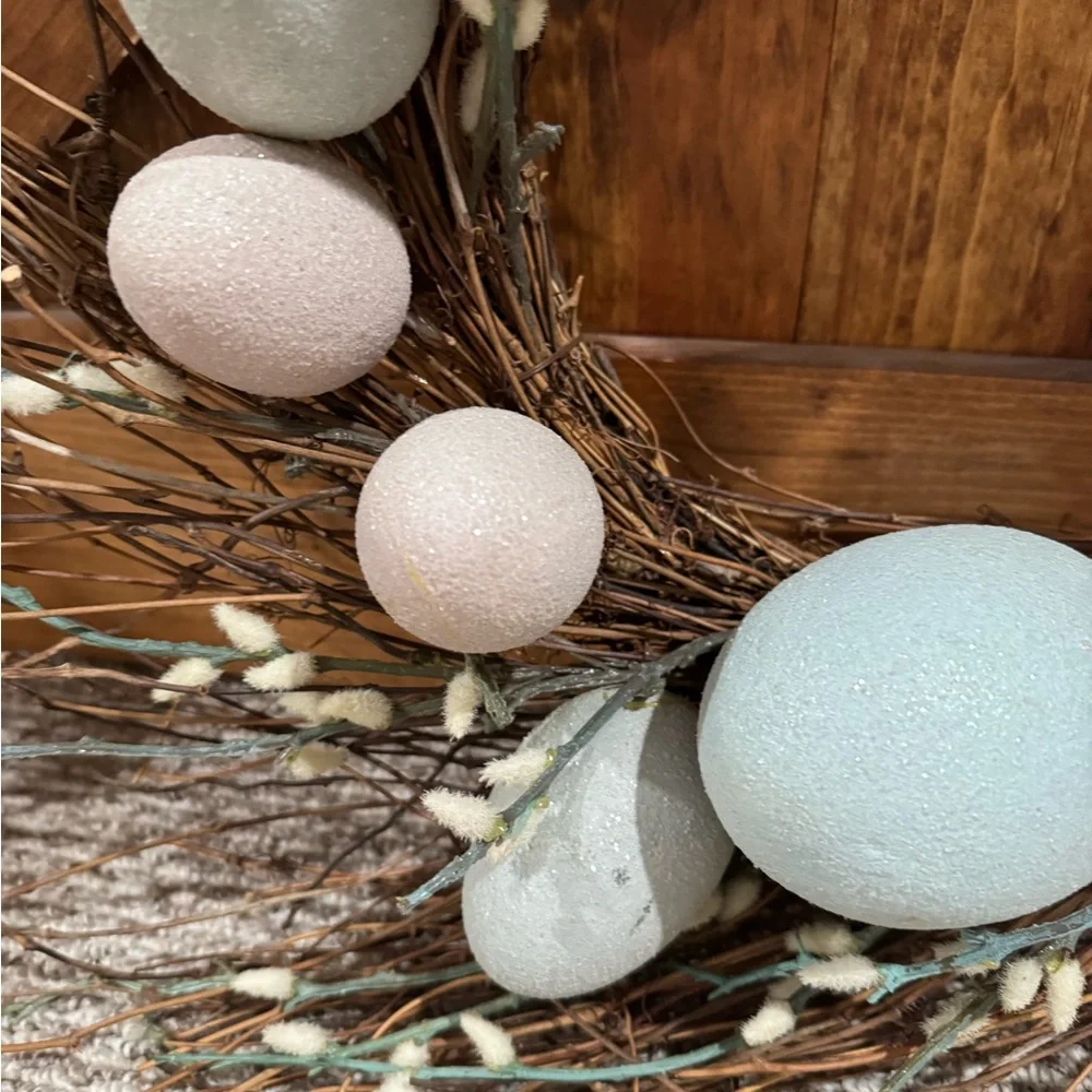 Pottery Barn large Easter wreath.
